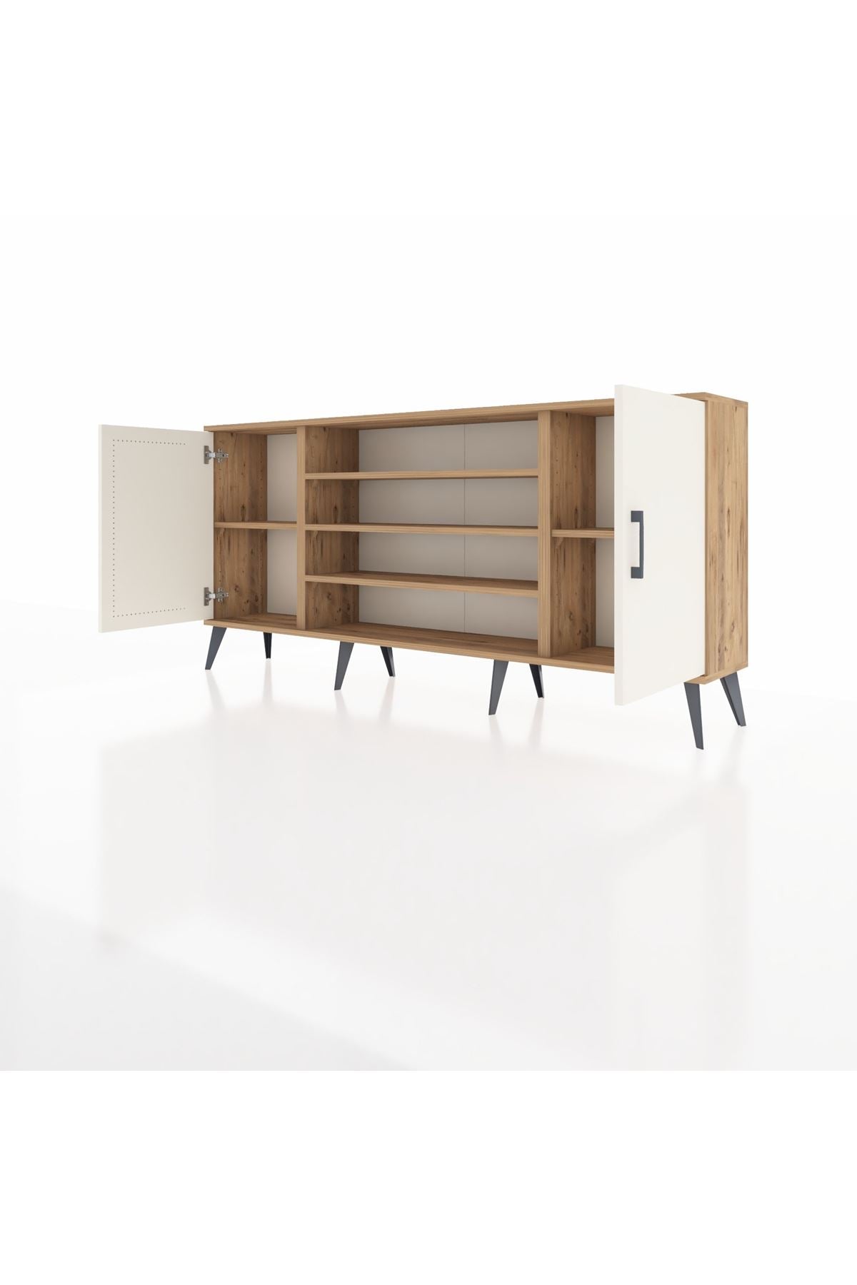 Arges Konsol 5 Raflı 2 Kapaklı 176x30x83 - S148M037V24A