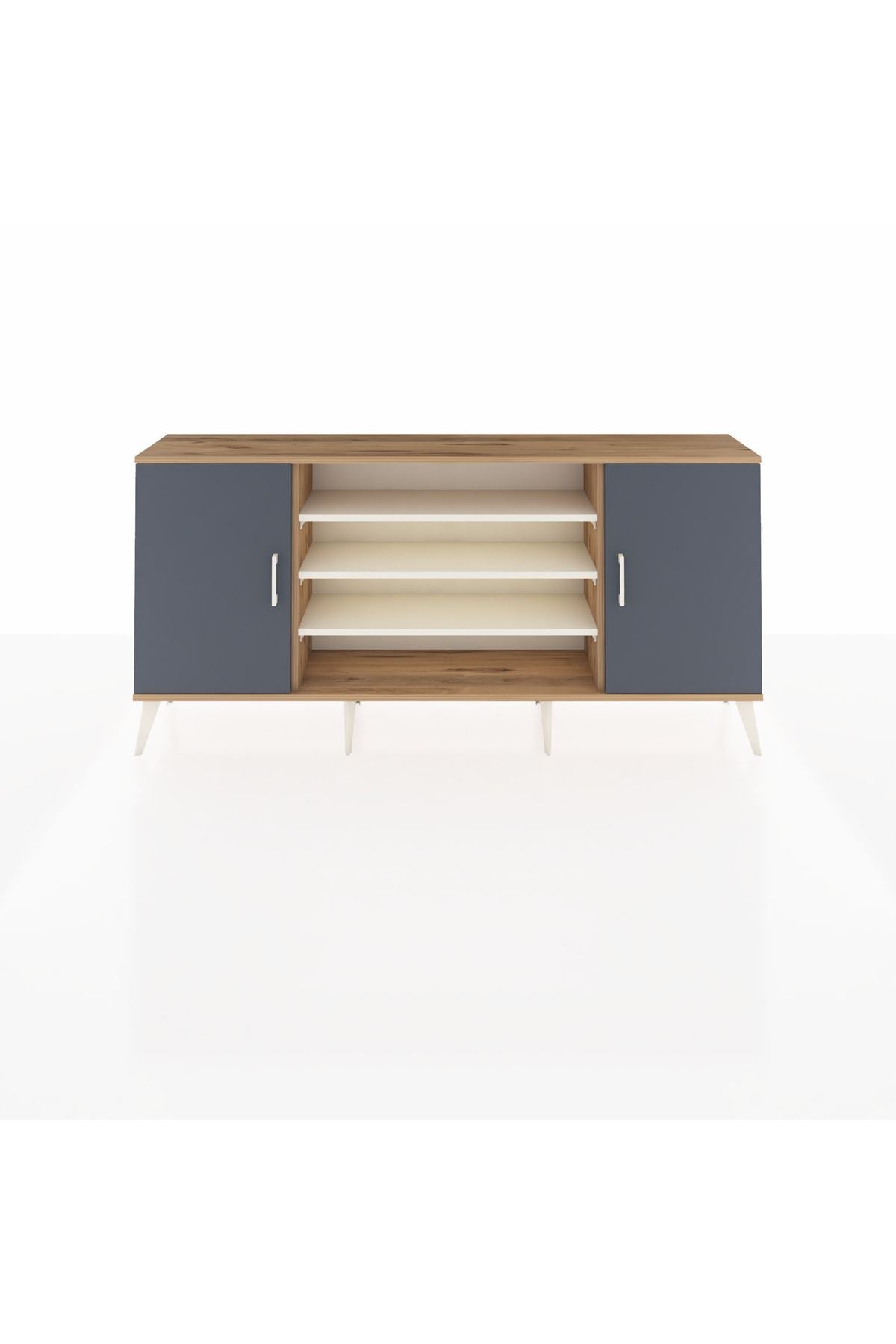 Arges Konsol 5 Raflı 2 Kapaklı 176x30x83 - S148M037V25A