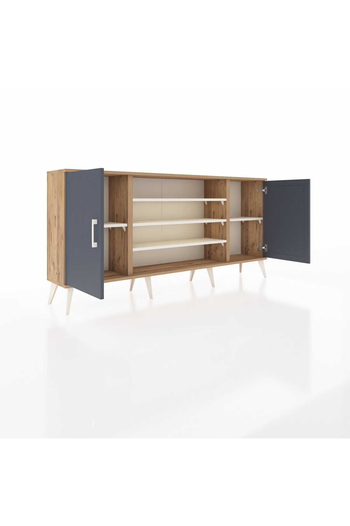 Arges Konsol 5 Raflı 2 Kapaklı 176x30x83 - S148M037V25A
