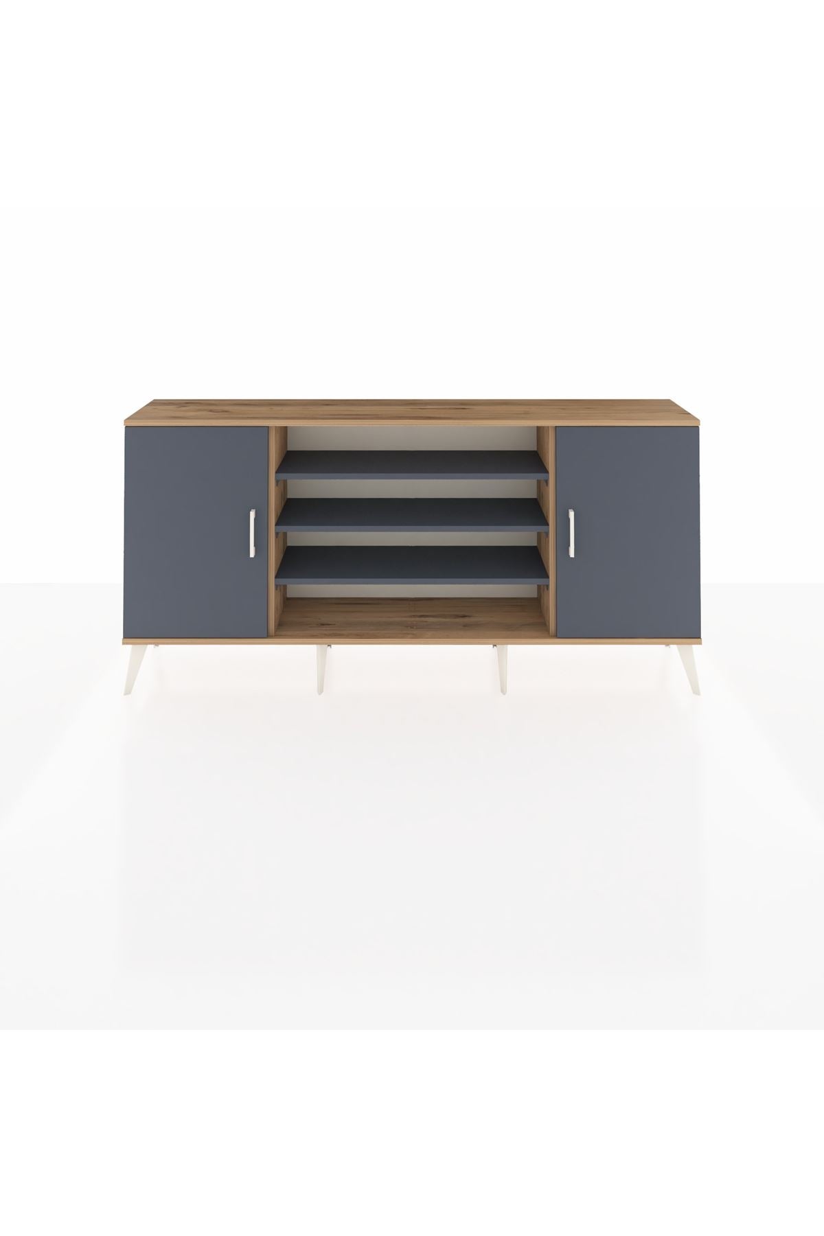 Arges Konsol 5 Raflı 2 Kapaklı 176x30x83 - S148M037V26A