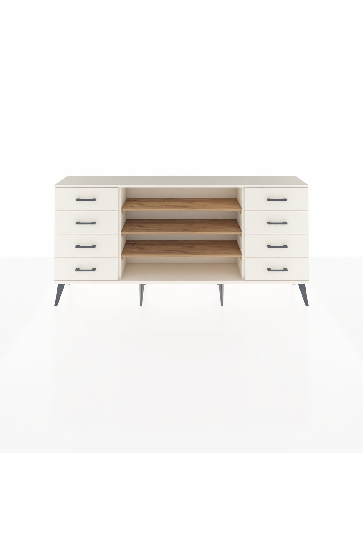 Arges Konsol 3 Raflı 8 Çekmeceli 176x30x83 - S148M038V01A