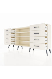 Arges Konsol 3 Raflı 8 Çekmeceli 176x30x83 - S148M038V04A