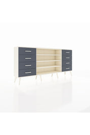 Arges Konsol 3 Raflı 8 Çekmeceli 176x30x83 - S148M038V05A