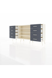 Arges Konsol 3 Raflı 8 Çekmeceli 176x30x83 - S148M038V05A