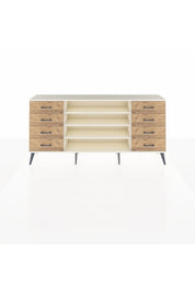 Arges Konsol 3 Raflı 8 Çekmeceli 176x30x83 - S148M038V06A