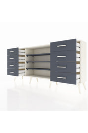 Arges Konsol 3 Raflı 8 Çekmeceli 176x30x83 - S148M038V08A