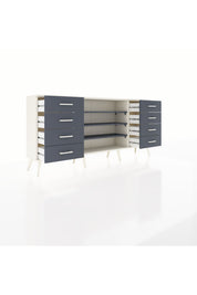 Arges Konsol 3 Raflı 8 Çekmeceli 176x30x83 - S148M038V08A