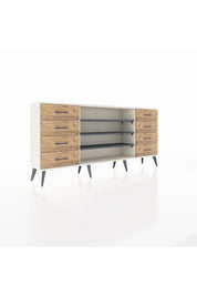 Arges Konsol 3 Raflı 8 Çekmeceli 176x30x83 - S148M038V09A