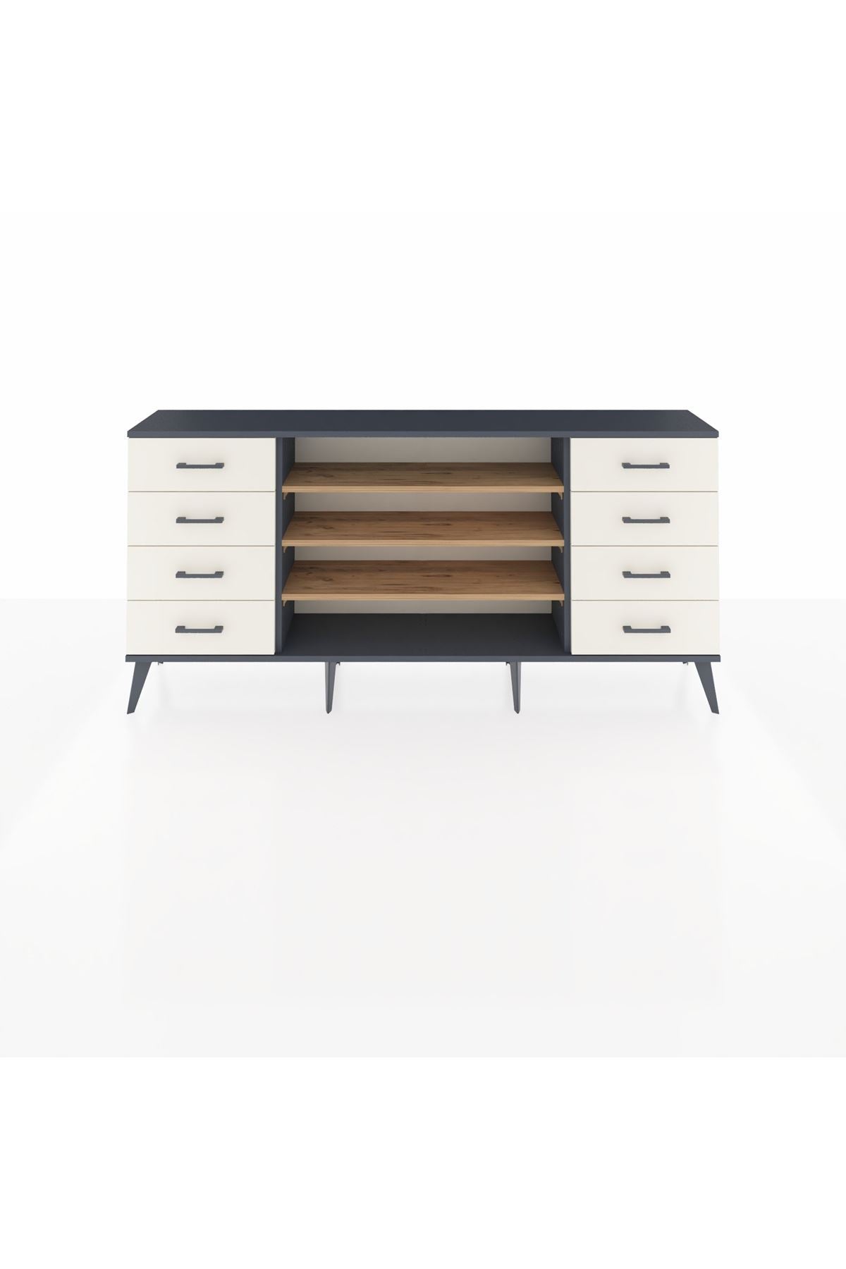 Arges Konsol 3 Raflı 8 Çekmeceli 176x30x83 - S148M038V10A