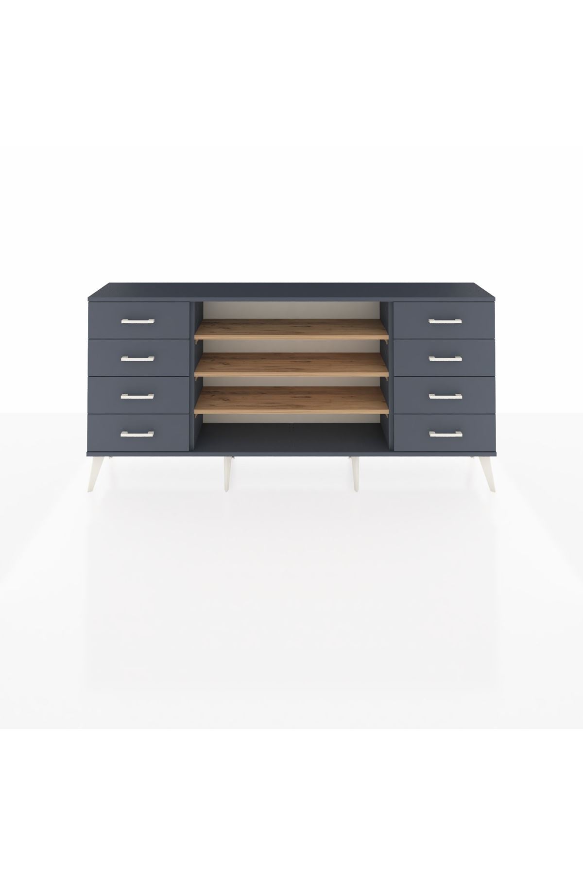 Arges Konsol 3 Raflı 8 Çekmeceli 176x30x83 - S148M038V11A