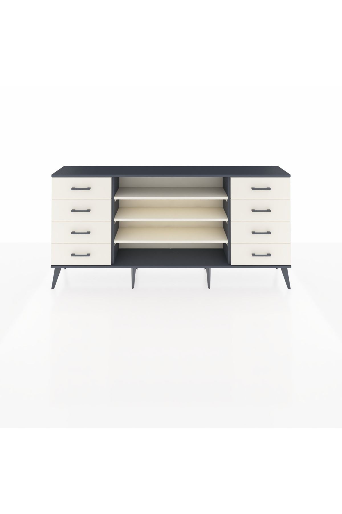 Arges Konsol 3 Raflı 8 Çekmeceli 176x30x83 - S148M038V13A