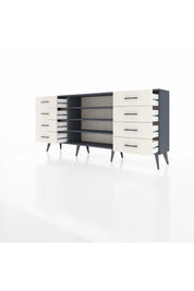 Arges Konsol 3 Raflı 8 Çekmeceli 176x30x83 - S148M038V16A