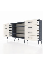 Arges Konsol 3 Raflı 8 Çekmeceli 176x30x83 - S148M038V16A