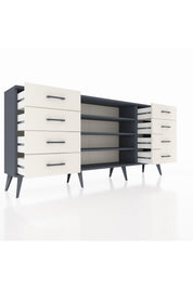 Arges Konsol 3 Raflı 8 Çekmeceli 176x30x83 - S148M038V16A