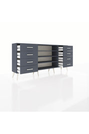 Arges Konsol 3 Raflı 8 Çekmeceli 176x30x83 - S148M038V17A