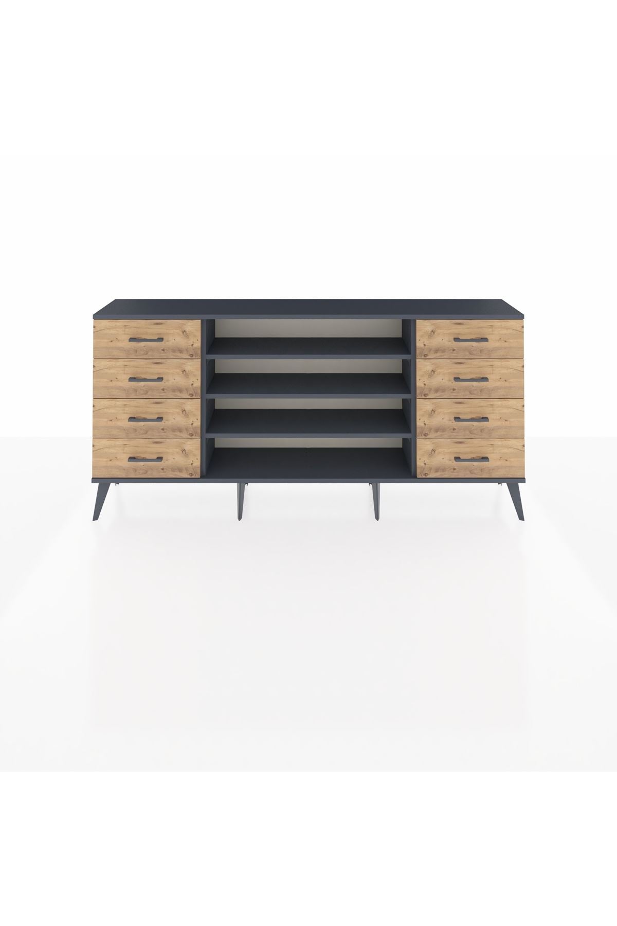 Arges Konsol 3 Raflı 8 Çekmeceli 176x30x83 - S148M038V18A