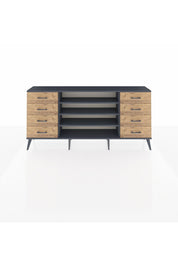 Arges Konsol 3 Raflı 8 Çekmeceli 176x30x83 - S148M038V18A