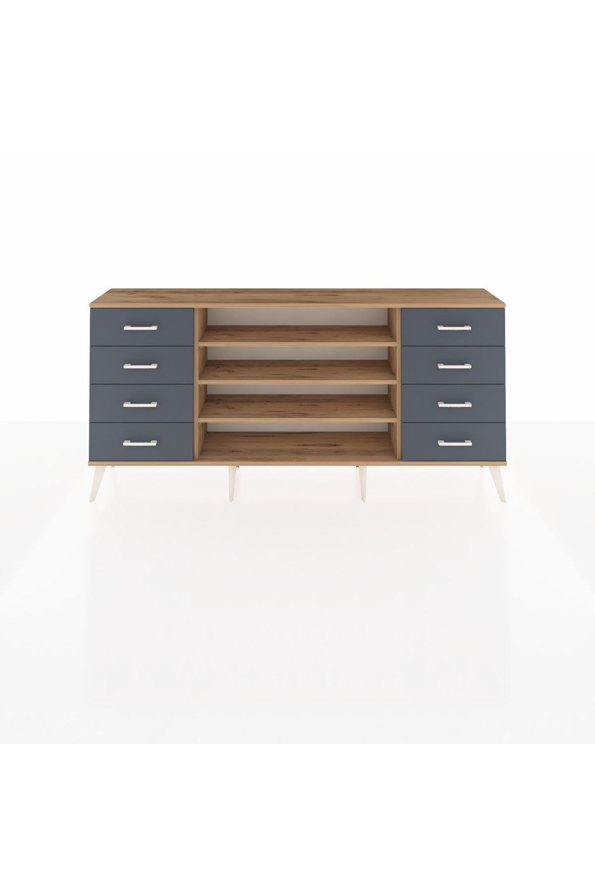Arges Konsol 3 Raflı 8 Çekmeceli 176x30x83 - S148M038V20A