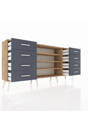 Arges Konsol 3 Raflı 8 Çekmeceli 176x30x83 - S148M038V20A