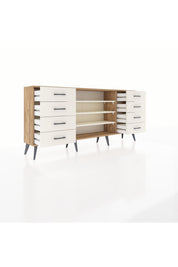 Arges Konsol 3 Raflı 8 Çekmeceli 176x30x83 - S148M038V22A
