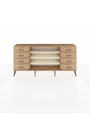Arges Konsol 3 Raflı 8 Çekmeceli 176x30x83 - S148M038V24A