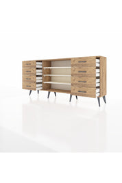 Arges Konsol 3 Raflı 8 Çekmeceli 176x30x83 - S148M038V24A