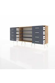 Arges Konsol 3 Raflı 8 Çekmeceli 176x30x83 - S148M038V26A