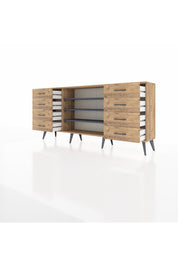 Arges Konsol 3 Raflı 8 Çekmeceli 176x30x83 - S148M038V27A