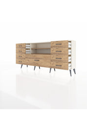 Arges Konsol 2 Raflı 9 Çekmeceli 176x30x83 - S148M039V03A