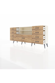 Arges Konsol 2 Raflı 9 Çekmeceli 176x30x83 - S148M039V06A