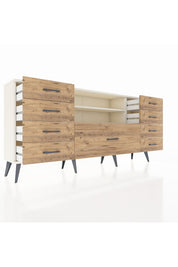 Arges Konsol 2 Raflı 9 Çekmeceli 176x30x83 - S148M039V06A