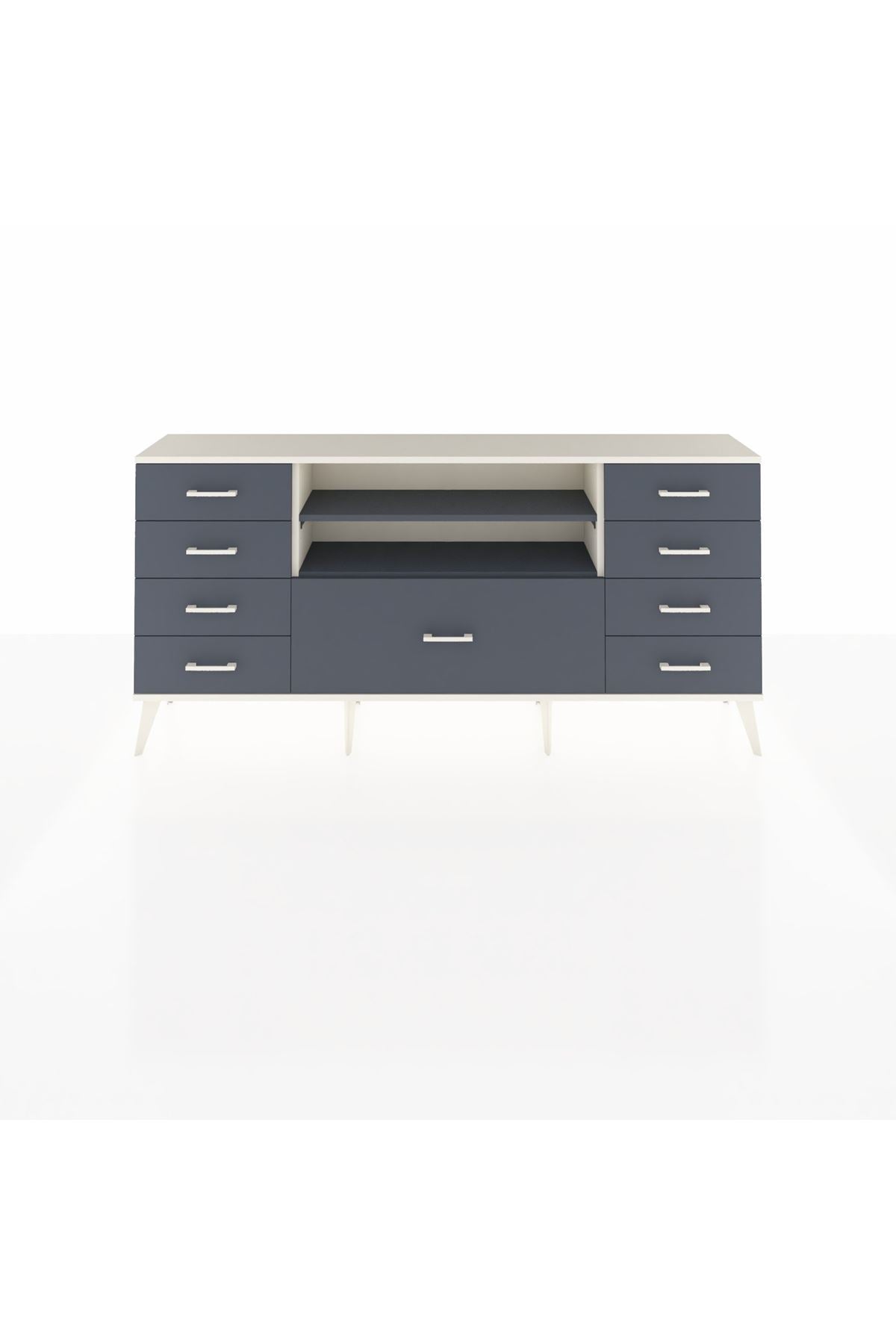 Arges Konsol 2 Raflı 9 Çekmeceli 176x30x83 - S148M039V08A