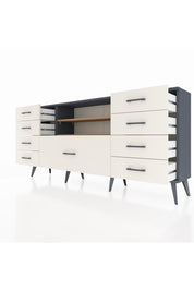 Arges Konsol 2 Raflı 9 Çekmeceli 176x30x83 - S148M039V10A