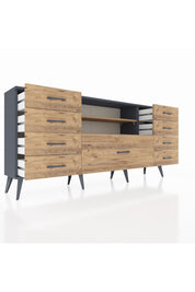 Arges Konsol 2 Raflı 9 Çekmeceli 176x30x83 - S148M039V12A