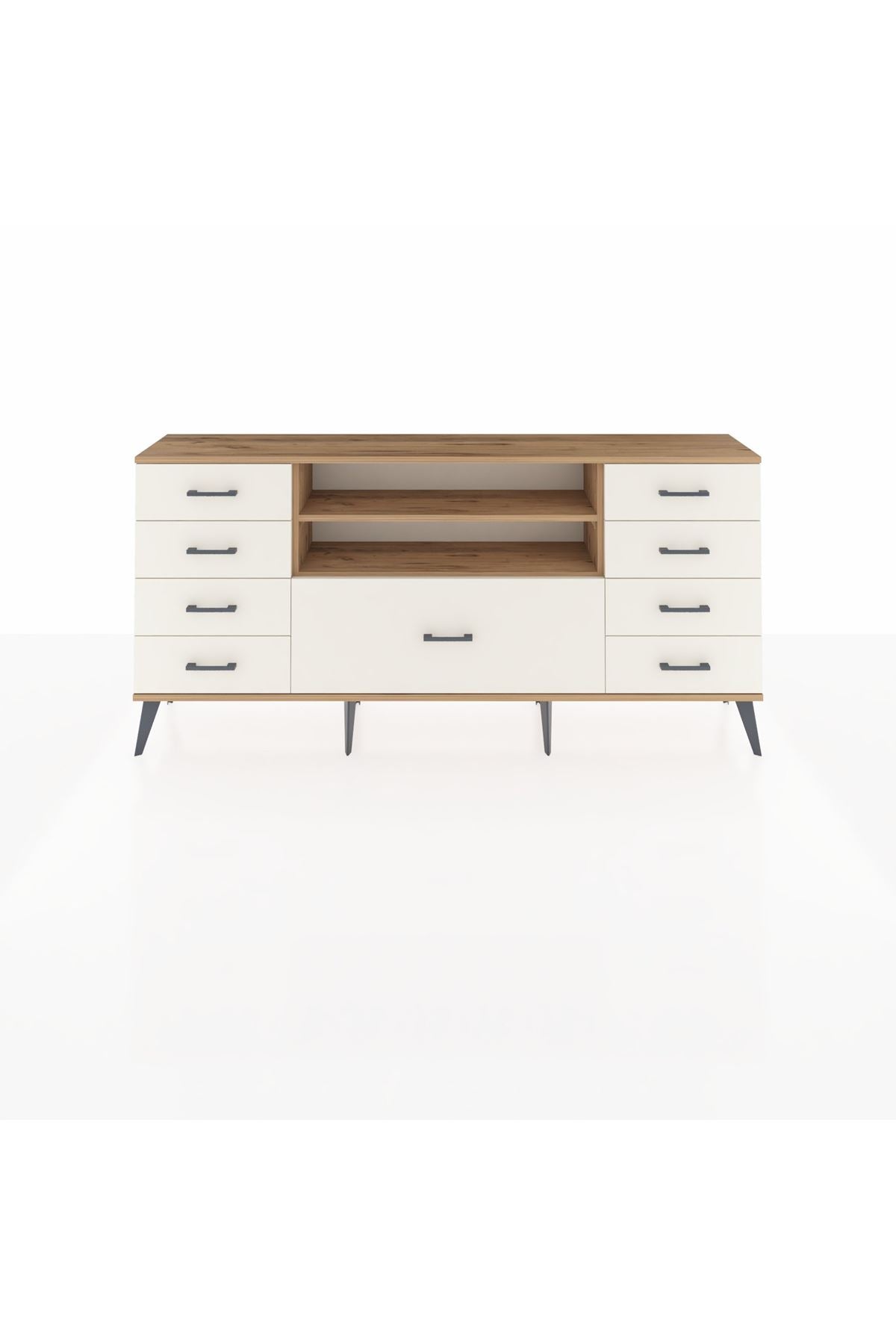 Arges Konsol 2 Raflı 9 Çekmeceli 176x30x83 - S148M039V19A