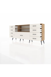 Arges Konsol 2 Raflı 9 Çekmeceli 176x30x83 - S148M039V19A