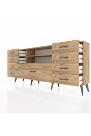 Arges Konsol 2 Raflı 9 Çekmeceli 176x30x83 - S148M039V21A