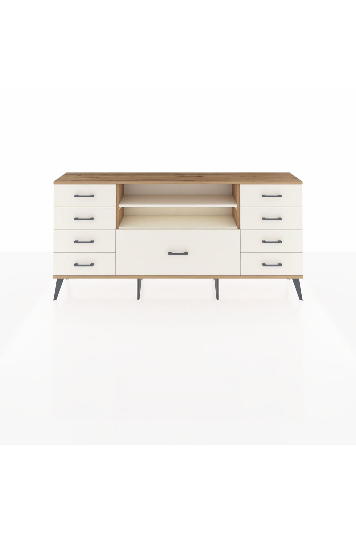 Arges Konsol 2 Raflı 9 Çekmeceli 176x30x83 - S148M039V22A