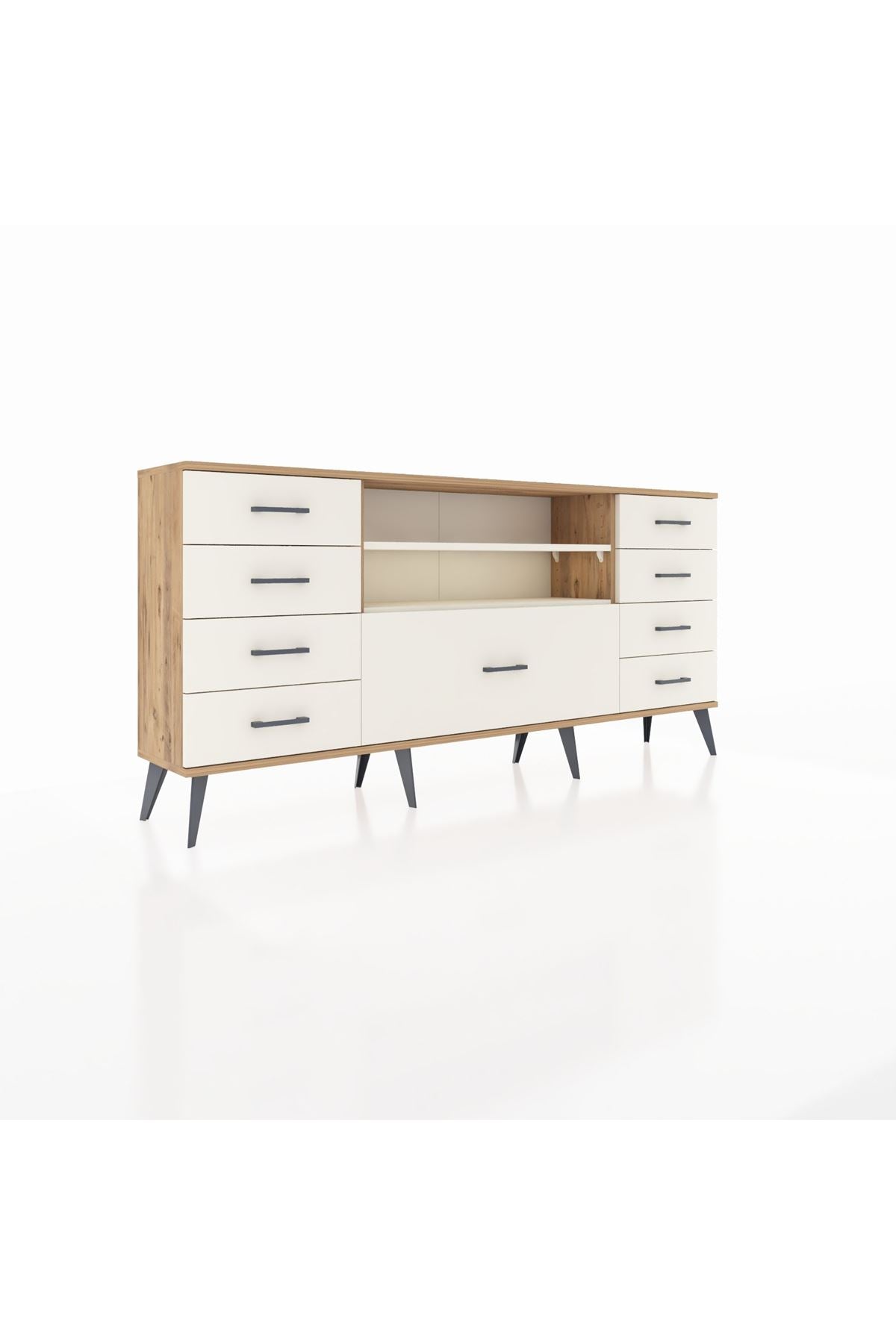 Arges Konsol 2 Raflı 9 Çekmeceli 176x30x83 - S148M039V22A