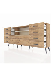 Arges Konsol 2 Raflı 9 Çekmeceli 176x30x83 - S148M039V24A