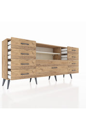 Arges Konsol 2 Raflı 9 Çekmeceli 176x30x83 - S148M039V24A