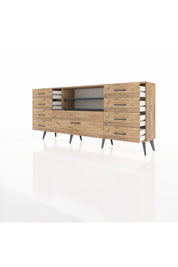 Arges Konsol 2 Raflı 9 Çekmeceli 176x30x83 - S148M039V27A