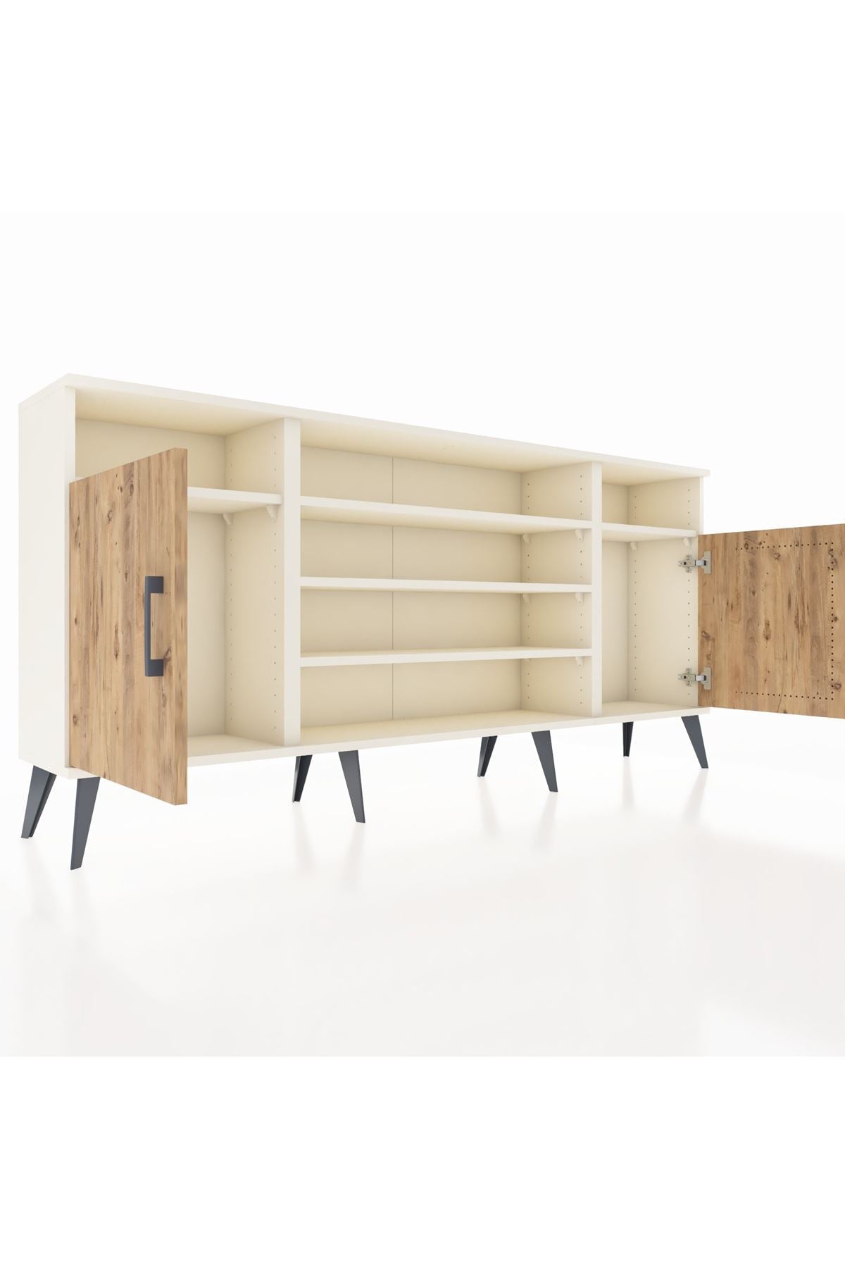 Arges Konsol 5 Raflı 2 Kapaklı 176x30x83 - S148M040V01A