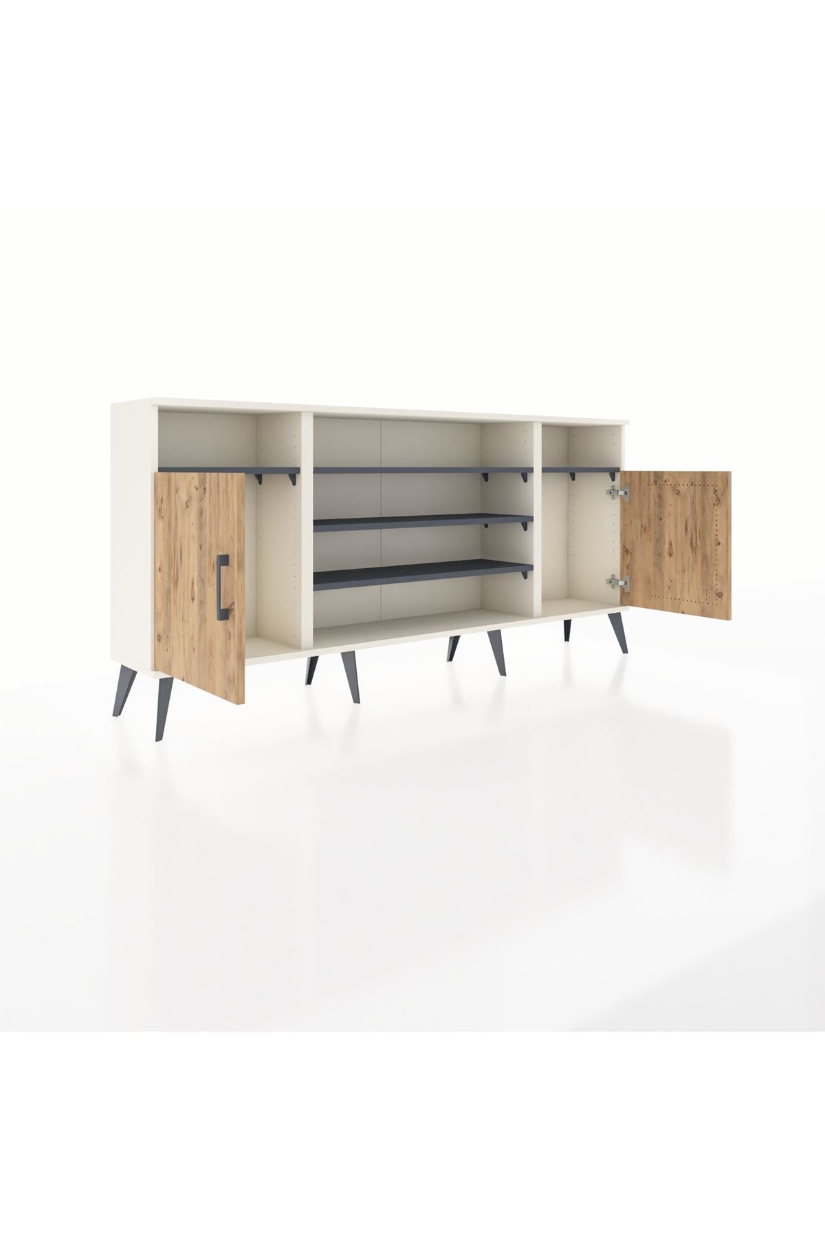 Arges Konsol 5 Raflı 2 Kapaklı 176x30x83 - S148M040V02A