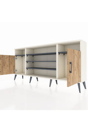 Arges Konsol 5 Raflı 2 Kapaklı 176x30x83 - S148M040V02A