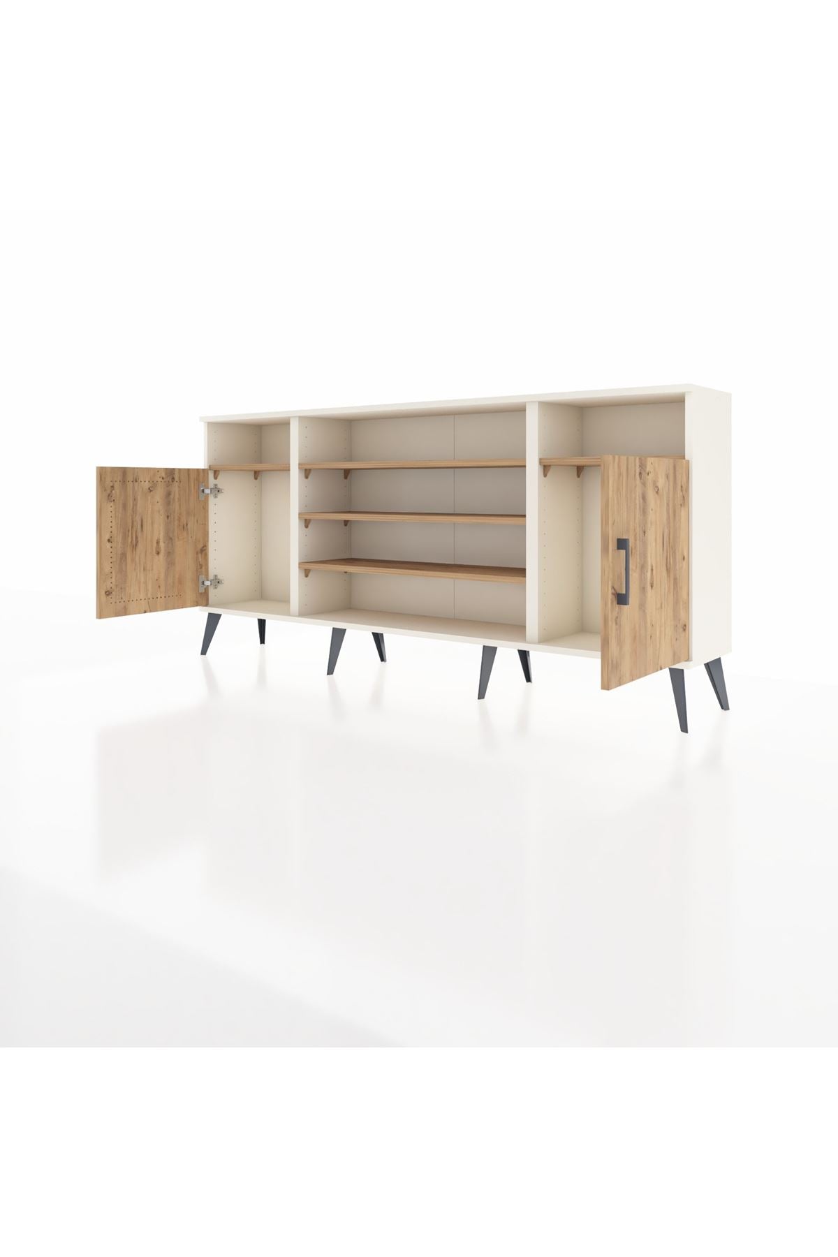 Arges Konsol 5 Raflı 2 Kapaklı 176x30x83 - S148M040V03A