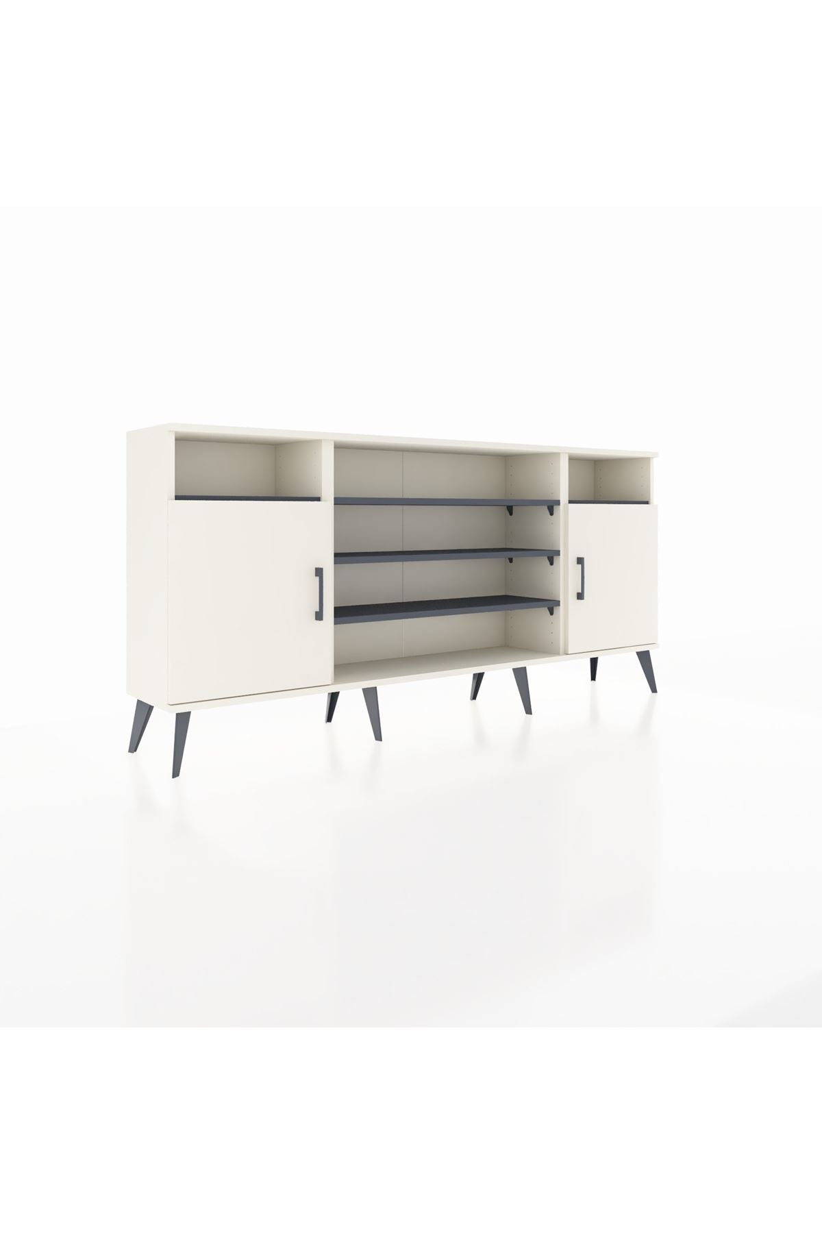 Arges Konsol 5 Raflı 2 Kapaklı 176x30x83 - S148M040V05A