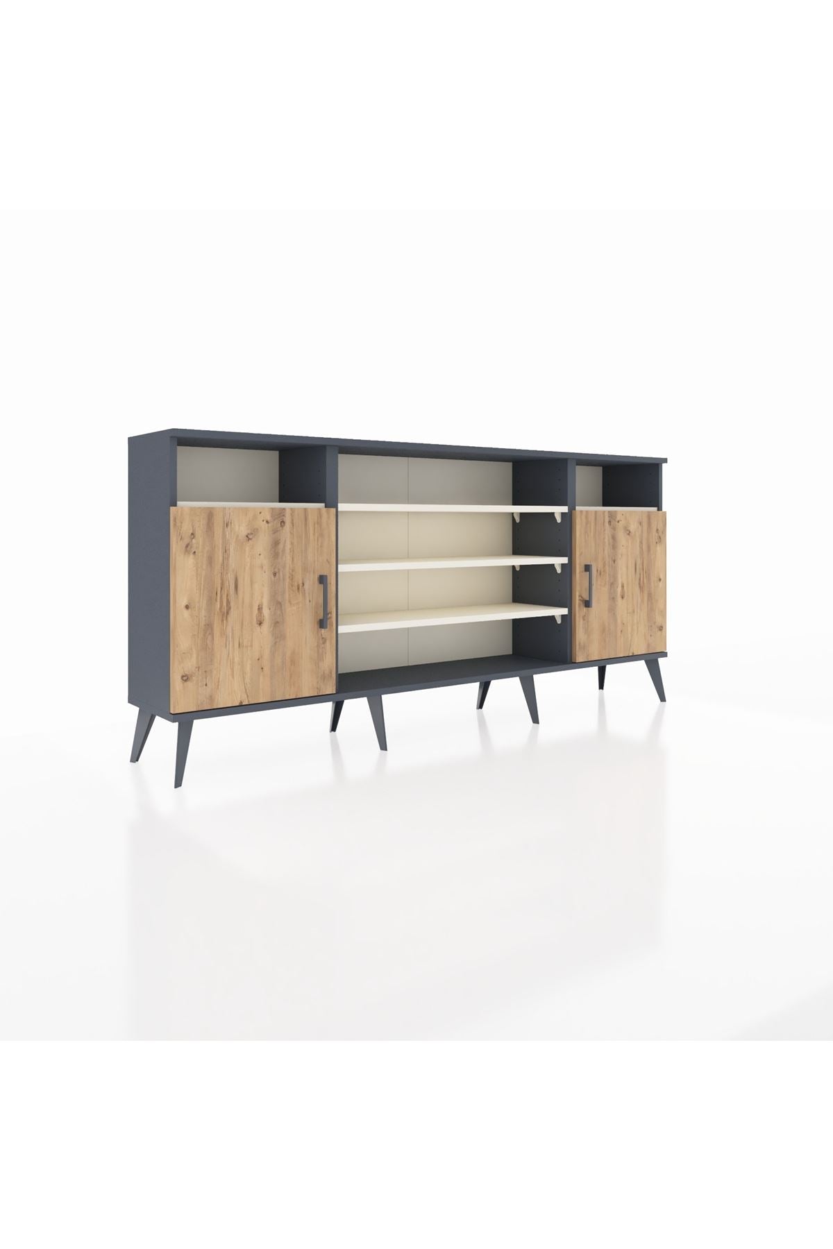Arges Konsol 5 Raflı 2 Kapaklı 176x30x83 - S148M040V10A