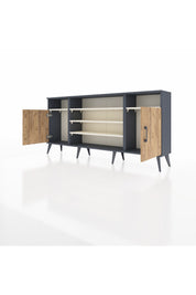 Arges Konsol 5 Raflı 2 Kapaklı 176x30x83 - S148M040V10A