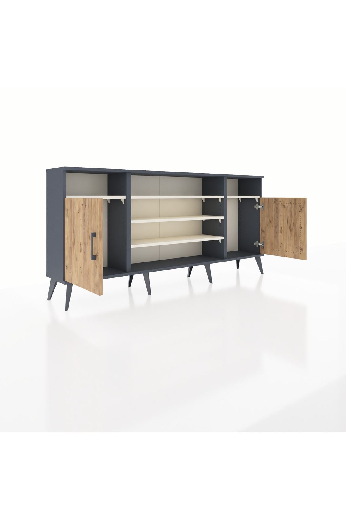 Arges Konsol 5 Raflı 2 Kapaklı 176x30x83 - S148M040V10A